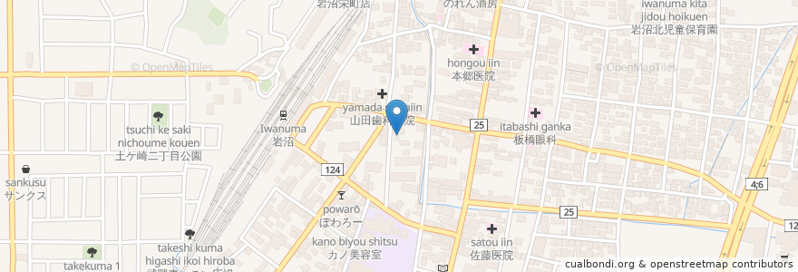 Mapa de ubicacion de 天理教 岩沼分教会 en Giappone, 宮城県, 岩沼市.