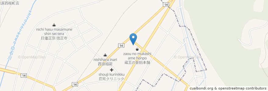Mapa de ubicacion de 登正門 en Япония, Мияги, 柴田郡, 柴田町, 大河原町.