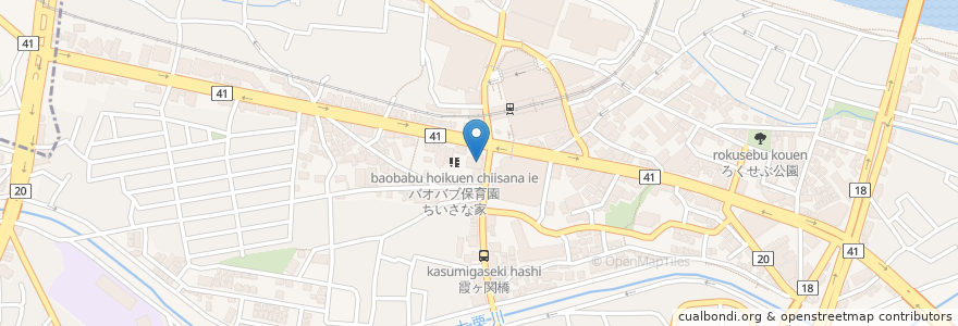 Mapa de ubicacion de けいびる歯科医院 en Japón, Tokio, Tama.