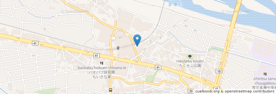 Mapa de ubicacion de ドトールコーヒーショップ en 일본, 도쿄도, 多摩市.