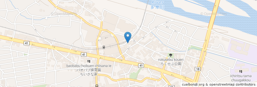 Mapa de ubicacion de 聖蹟桜ヶ丘クリニック en 日本, 東京都, 多摩市.