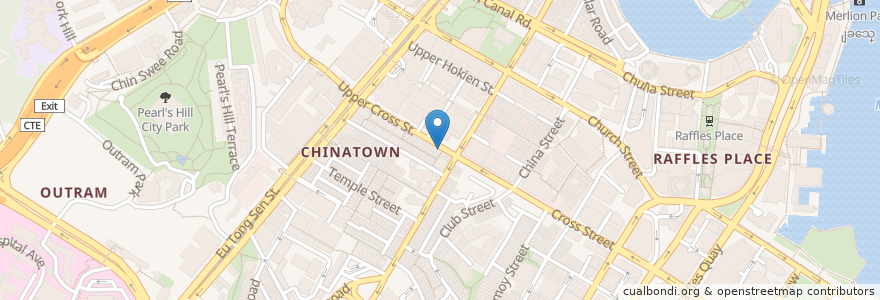 Mapa de ubicacion de Chew Kee Eating House en Singapur, Central.