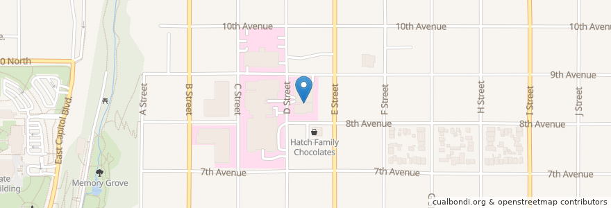 Mapa de ubicacion de Avenues Surgical Center en 미국, 유타 주, Salt Lake County, Salt Lake City.