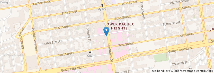 Mapa de ubicacion de My Father’s Kitchen en Stati Uniti D'America, California, San Francisco, San Francisco.