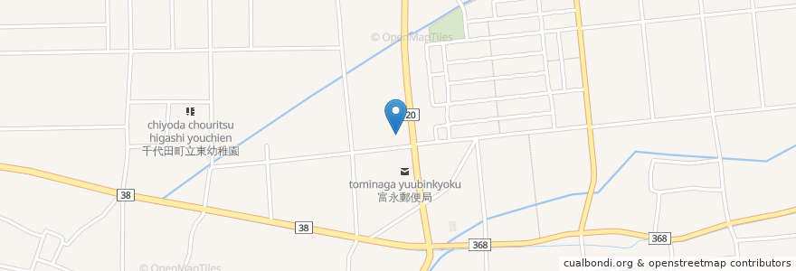 Mapa de ubicacion de 和風レストラン美濃里 en 日本, 群馬県, 邑楽郡, 千代田町.