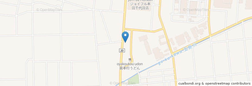Mapa de ubicacion de 香麦の里 en Jepun, 群馬県, 邑楽郡, 千代田町.