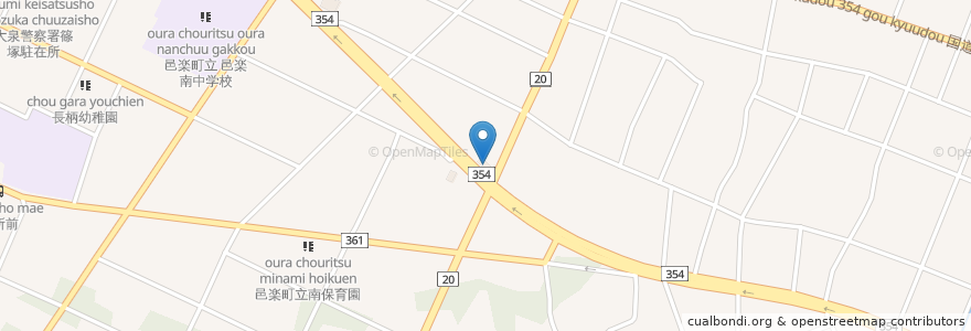 Mapa de ubicacion de すき家 en Japonya, 群馬県, 邑楽郡, 邑楽町.