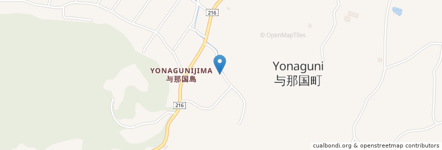 Mapa de ubicacion de Yonaguni en Japan, Okinawa Prefecture, Yaeyama, Yonaguni.