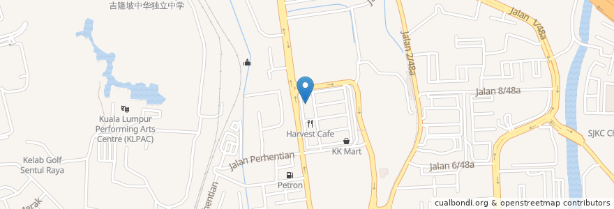 Mapa de ubicacion de Maybank en マレーシア, セランゴール, クアラルンプール.