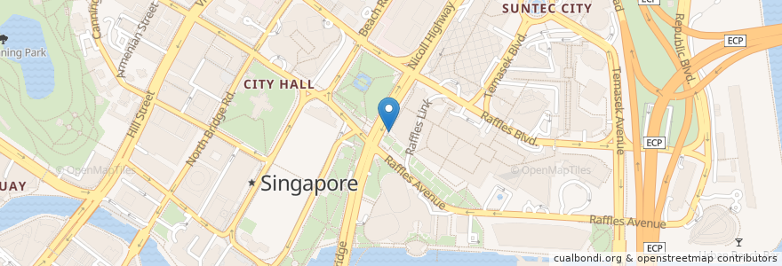 Mapa de ubicacion de Idaten Udon en 新加坡, 中区.