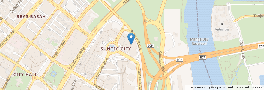 Mapa de ubicacion de GV Suntec en 新加坡, 中区.