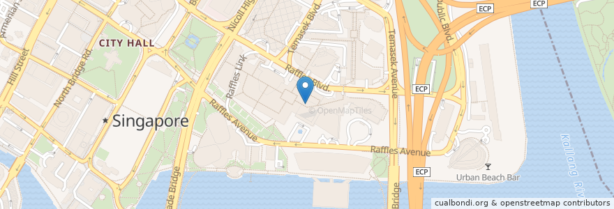 Mapa de ubicacion de Guardian en Singapur, Central.