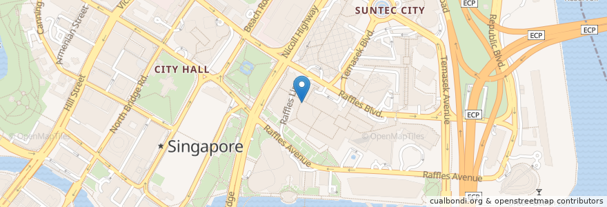Mapa de ubicacion de Manhattan Fish en シンガポール, Central.