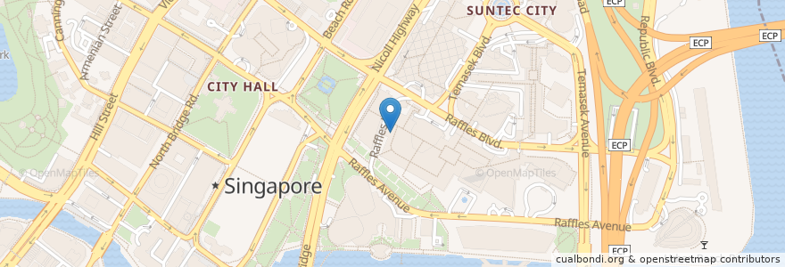 Mapa de ubicacion de Sukiya en 新加坡, 中区.