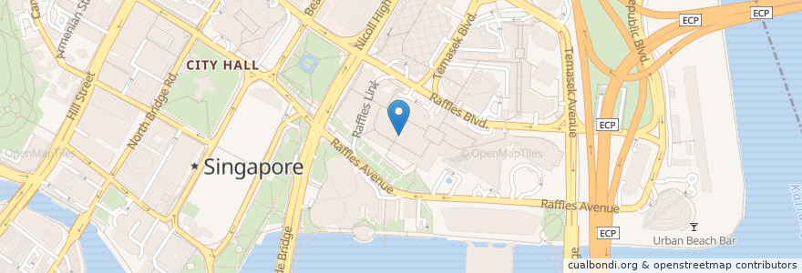 Mapa de ubicacion de Astons en Singapur, Central.