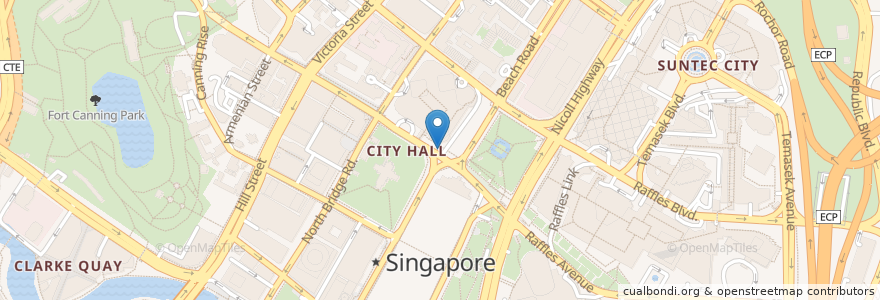 Mapa de ubicacion de Toast Box en Singapura, Central.