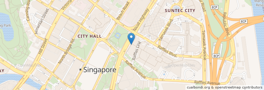 Mapa de ubicacion de SaladStop en Singapura, Central.