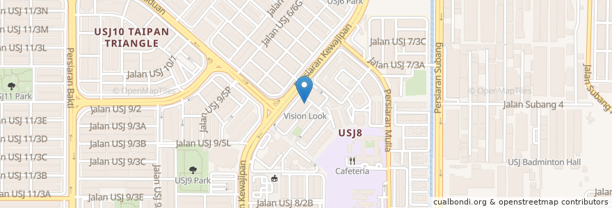 Mapa de ubicacion de Poliklinik Ananthan en Malaysia, Selangor, Subang Jaya City Council.