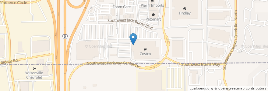 Mapa de ubicacion de Costco Food Court en 美利坚合众国/美利堅合眾國, 俄勒冈州/俄勒岡州, Clackamas County, Wilsonville.