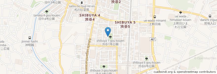 Mapa de ubicacion de ベンチ en ژاپن, 神奈川県, 大和市.