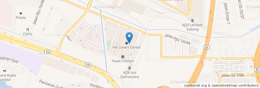 Mapa de ubicacion de Guardian en ماليزيا, سلاغور, Petaling Jaya.