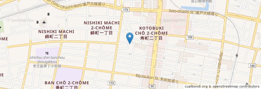 Mapa de ubicacion de 高松ダンスアカデミー en 日本, 香川县, 高松市.