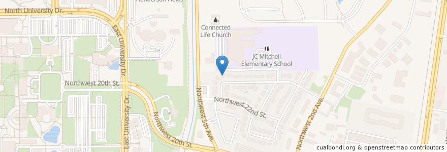 Mapa de ubicacion de The Learning Tree Preschool en 미국, 플로리다주, Palm Beach County, Boca Raton.