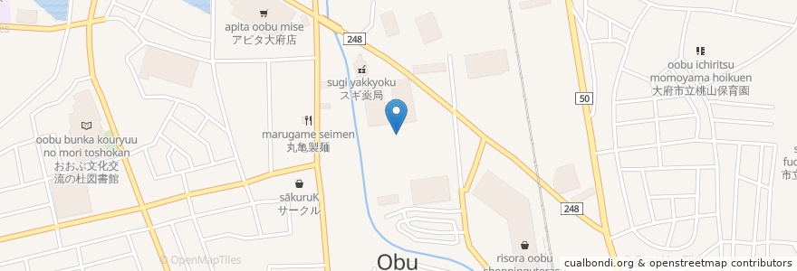 Mapa de ubicacion de 大府市 en Япония, Айти, 大府市.