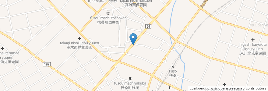 Mapa de ubicacion de 扶桑町 en 日本, 愛知県, 丹羽郡, 扶桑町.