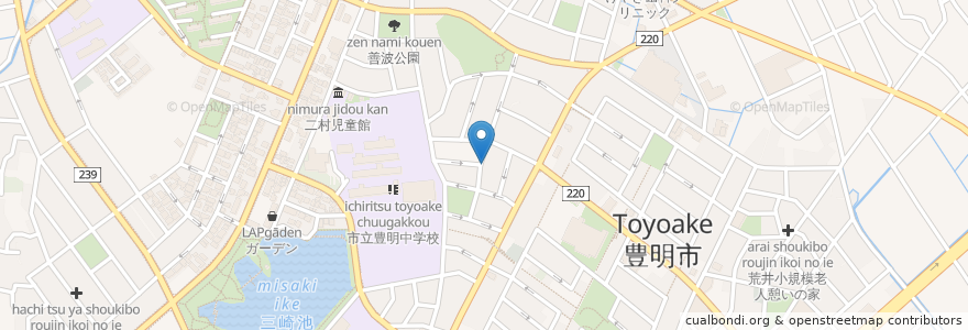 Mapa de ubicacion de 豊明市 en Japon, Préfecture D'Aichi, 豊明市.