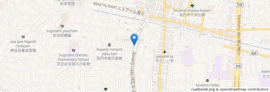 Mapa de ubicacion de 喜久寿し en Japan, Tokio, 杉並区.