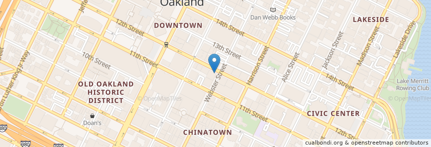 Mapa de ubicacion de Bare Knuckle Pizza en Verenigde Staten, Californië, Alameda County, Oakland.
