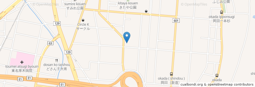 Mapa de ubicacion de Hotel La Mode en 日本, 神奈川縣, 厚木市.