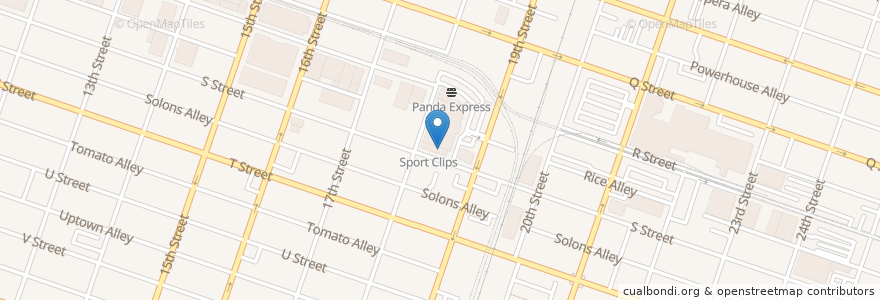 Mapa de ubicacion de The UPS Store en アメリカ合衆国, カリフォルニア州, Sacramento County, Sacramento.