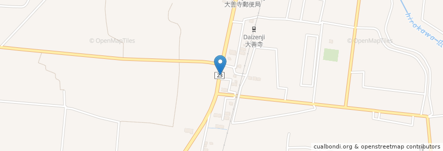 Mapa de ubicacion de 筑邦銀行大善寺支店 en Japon, Préfecture De Fukuoka, 久留米市.