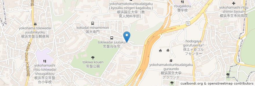 Mapa de ubicacion de 横浜弁当 en Japon, Préfecture De Kanagawa, 横浜市, 保土ヶ谷区.