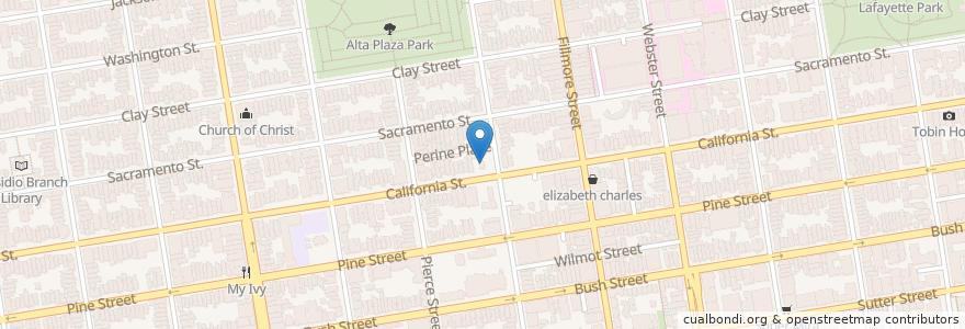 Mapa de ubicacion de Chevron en United States, California, San Francisco City And County, San Francisco.