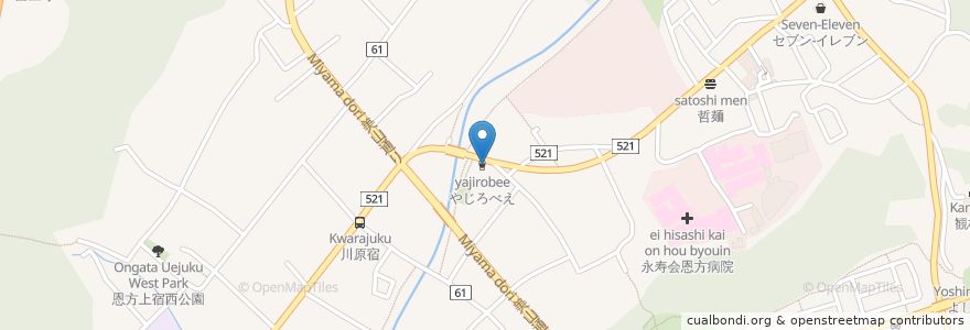 Mapa de ubicacion de やじろべえ en Japón, Tokio, Hachioji.