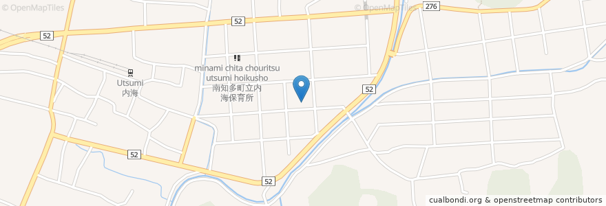 Mapa de ubicacion de 知多郡 en 日本, 愛知県, 知多郡, 南知多町.