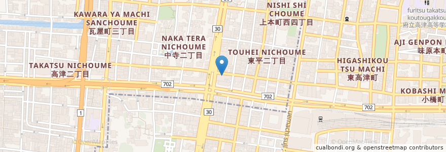 Mapa de ubicacion de そあら en Japan, Osaka Prefecture, Osaka, Tennoji Ward, Chuo.