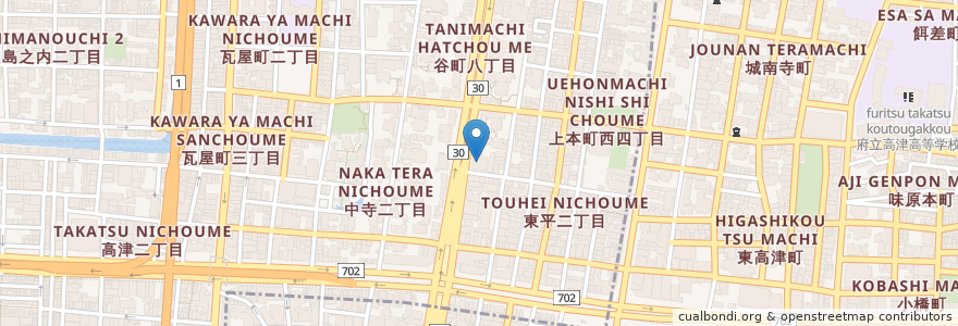 Mapa de ubicacion de ヤマトペインクリニック en 일본, 오사카부, 오사카, 中央区.