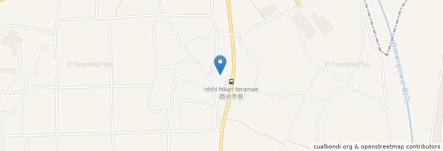 Mapa de ubicacion de 西光寺 en Japan, Präfektur Tochigi, 栃木市.