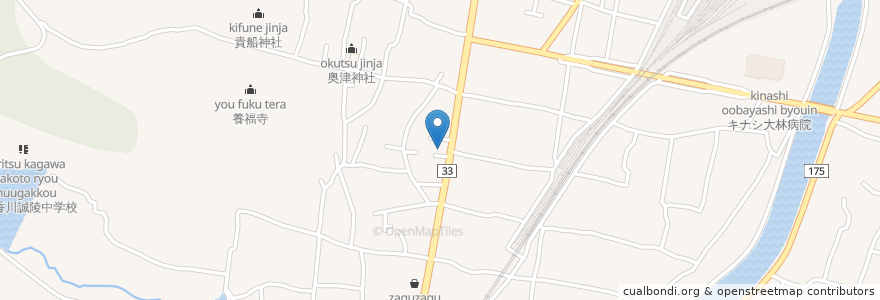 Mapa de ubicacion de こがね製麺所 en 日本, 香川県, 高松市.