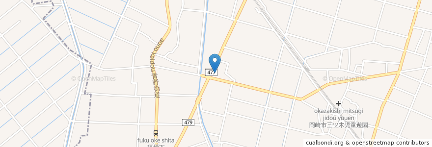 Mapa de ubicacion de すずき歯科 en Japonya, 愛知県, 岡崎市.
