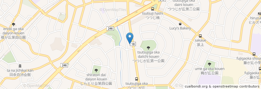 Mapa de ubicacion de 青葉台脳神経外科・内科 en ژاپن, 神奈川県, 横浜市, 青葉区.