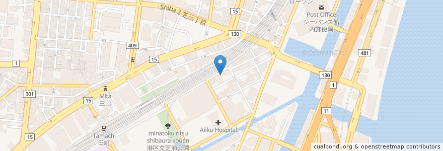 Mapa de ubicacion de クレアスパーク パレスデュディオ田町 en Япония, Токио, Минато.
