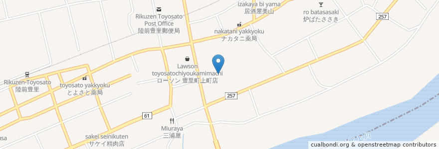 Mapa de ubicacion de 登米市立豊里小学校・中学校 en Giappone, 宮城県, 登米市.