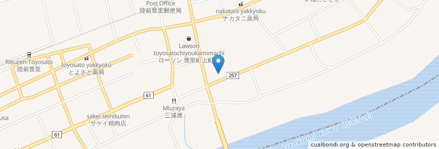 Mapa de ubicacion de 豊里駐在所 en 일본, 미야기현, 登米市.