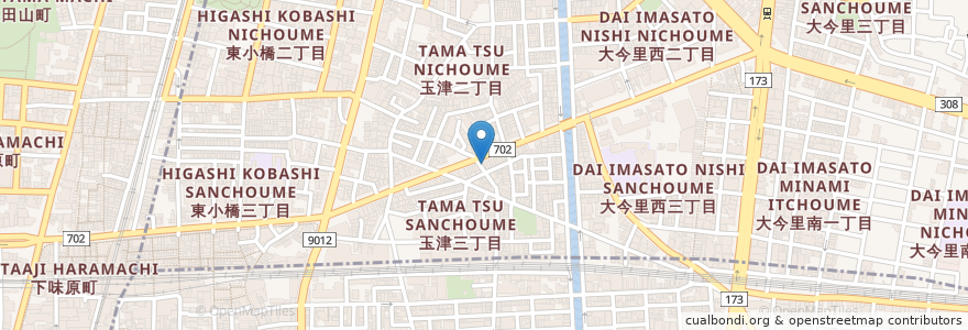 Mapa de ubicacion de 恵鍼灸整骨院 en Япония, Осака, 大阪市, 東成区.