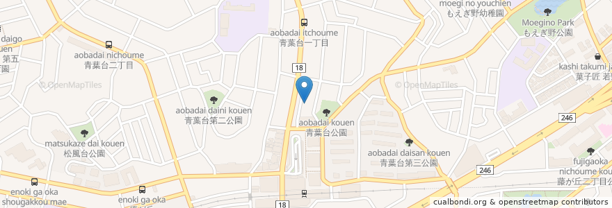 Mapa de ubicacion de 新妻医院 en Japonya, 神奈川県, 横浜市, 青葉区.
